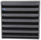 Renson 1057989 - opbouwmuurrooster met gaas 431 (225x225) ral 9005 zwart | 2 stuks