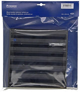 Renson 1057989 - opbouwmuurrooster met gaas 431 (225x225) ral 9005 zwart | 2 stuks