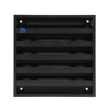 Renson 1058000 - opbouwmuurrooster met gaas 431 (165x165) ral 9005 zwart | 2 stuks