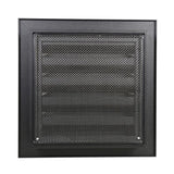 Renson 1058004 - inbouw rooster met flens 411 (200x200) ral 9005 zwart | 2 stuks