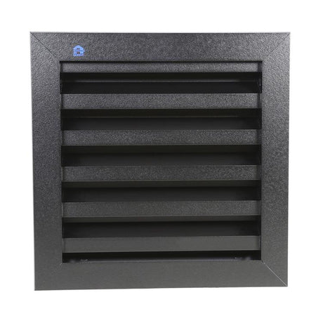 Renson 1057992 - inbouw rooster met flens 411 (200x200) ral 9005 zwart | 1 stuks