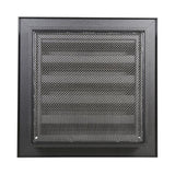 Renson 1057992 - inbouw rooster met flens 411 (200x200) ral 9005 zwart | 1 stuks