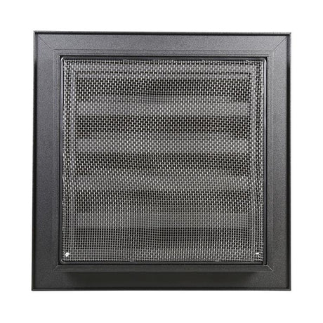 Renson 1057992 - inbouw rooster met flens 411 (200x200) ral 9005 zwart | 1 stuks