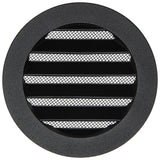 Renson 1057993 - inbouw rond schoepenr met gaas434r dia 100 ral 9005 zwart | 10 stuks