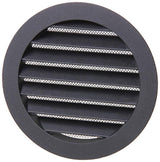 Renson 1057994 - inbouw rond schoepenr met gaas434r dia 125 ral 9005 zwart | 10 stuks