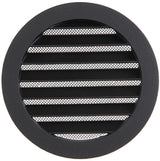 Renson 1057994 - inbouw rond schoepenr met gaas434r dia 125 ral 9005 zwart | 10 stuks