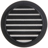 Renson 1057994 - inbouw rond schoepenr met gaas434r dia 125 ral 9005 zwart | 10 stuks