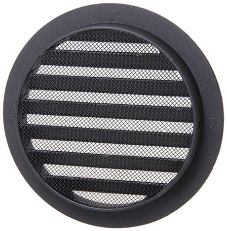 Renson 1057994 - inbouw rond schoepenr met gaas434r dia 125 ral 9005 zwart | 10 stuks