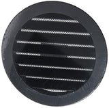 Renson 1057994 - inbouw rond schoepenr met gaas434r dia 125 ral 9005 zwart | 10 stuks