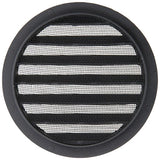 Renson 1057995 - inbouw rond schoepenr met gaas434r dia 150 ral 9005 zwart | 10 stuks