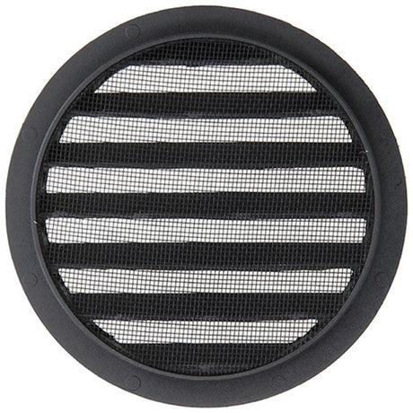 Renson 1057995 - inbouw rond schoepenr met gaas434r dia 150 ral 9005 zwart | 10 stuks