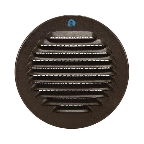 Renson 1057996 - inbouw rond schoepenr met gaas435r dia 115 ral 9005 zwart | 5 stuks
