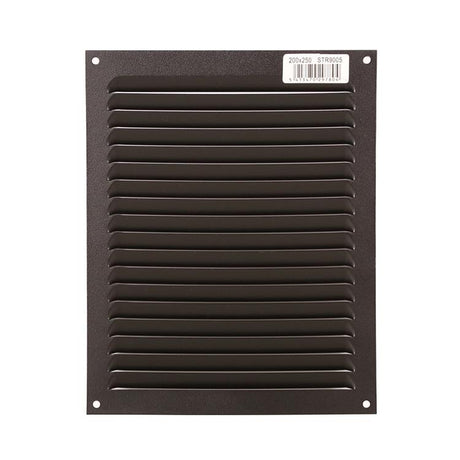 Renson 1061640 - opbouw schoepenrooster 436 200x250 ral 9005 zwart | 10 stuks