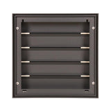 Renson 1062418 - vrac opbouw dampkaprooster alu433 (210x210) structuur 7016 | 2 stuks
