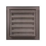 Renson 1062410 - vrac inbouw muurrooster alu 411 (200x200) structuur 7016 | 2 stuks