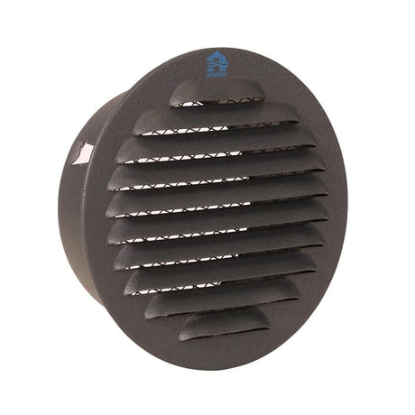 Renson 1062423 - inb.schoepenrooster rond alu 435r (dia 100) structuur 7016 | 8 stuks