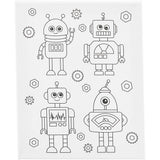 Creativ Company Malleinwand mit Druck, Roboter, D: 1,6 cm, Größe 24x30 cm, 360 g, 1 Stück