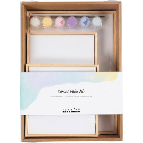 Kreativunternehmen https: www.cchobby.nl mix-of-stretched-canvas-pastelcolors-1-box