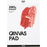 Creativ Company Leinwandblock weiß A4 280gr, 10 Blatt