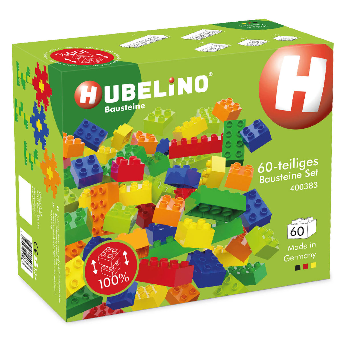 Hubelino Building Stone Set, 60dlg.