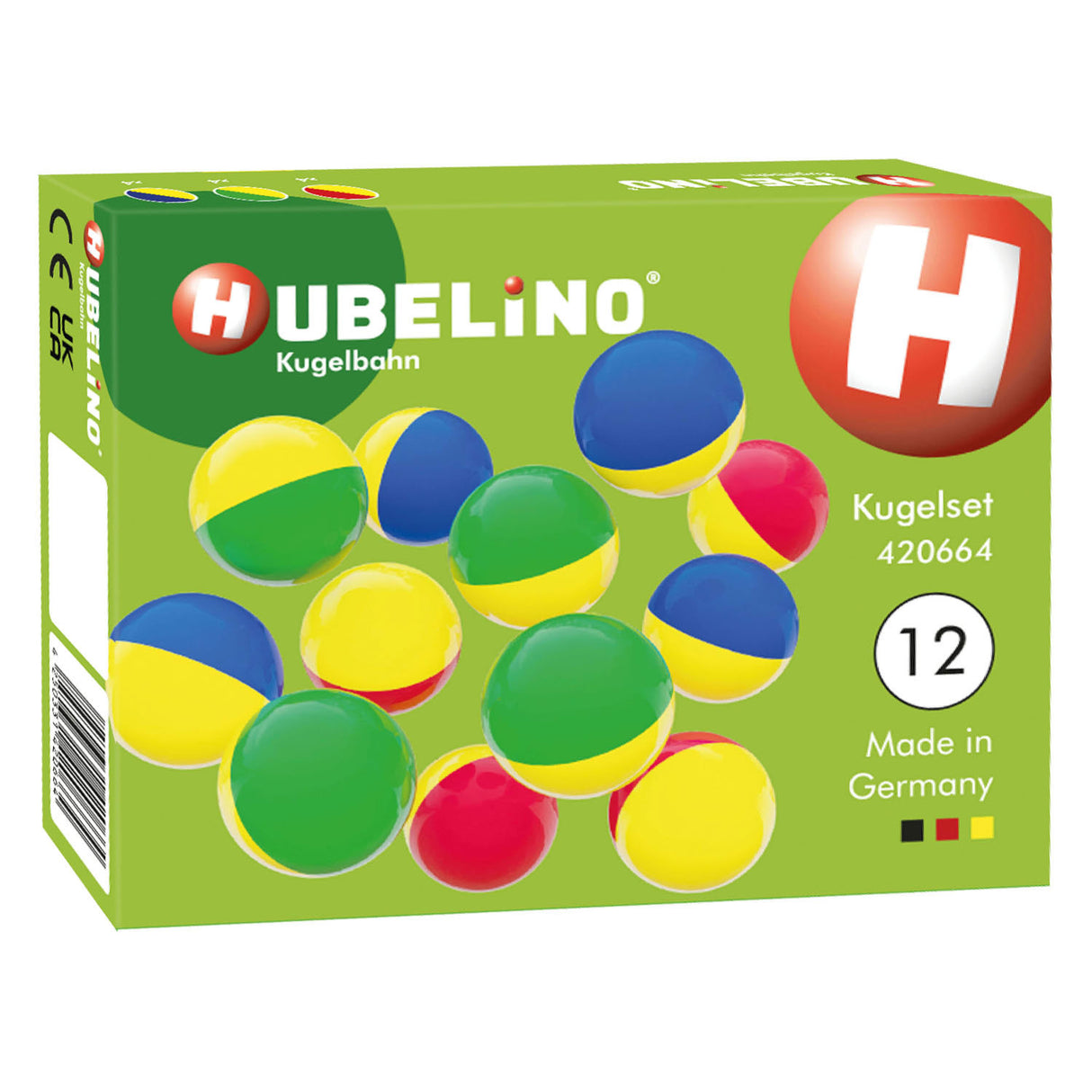 Hubelino marbles two colors, 12st.