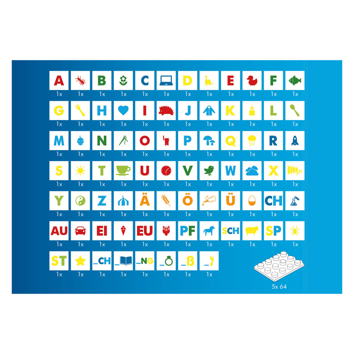 Hubelino Letters Learning Learning Blocks, 85dlg.