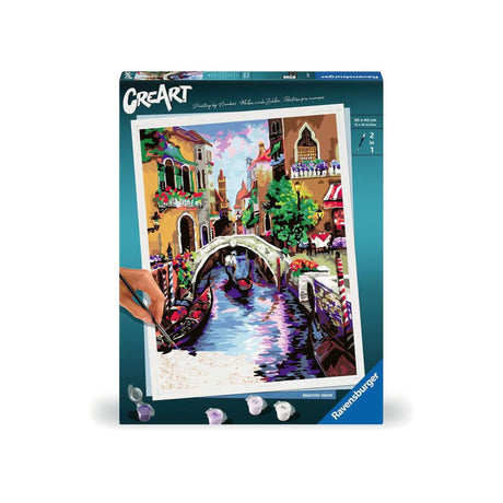 Ravensburger Malen-nach-Zahlen-Set – Venedig-Kunstleinwand für Erwachsene.