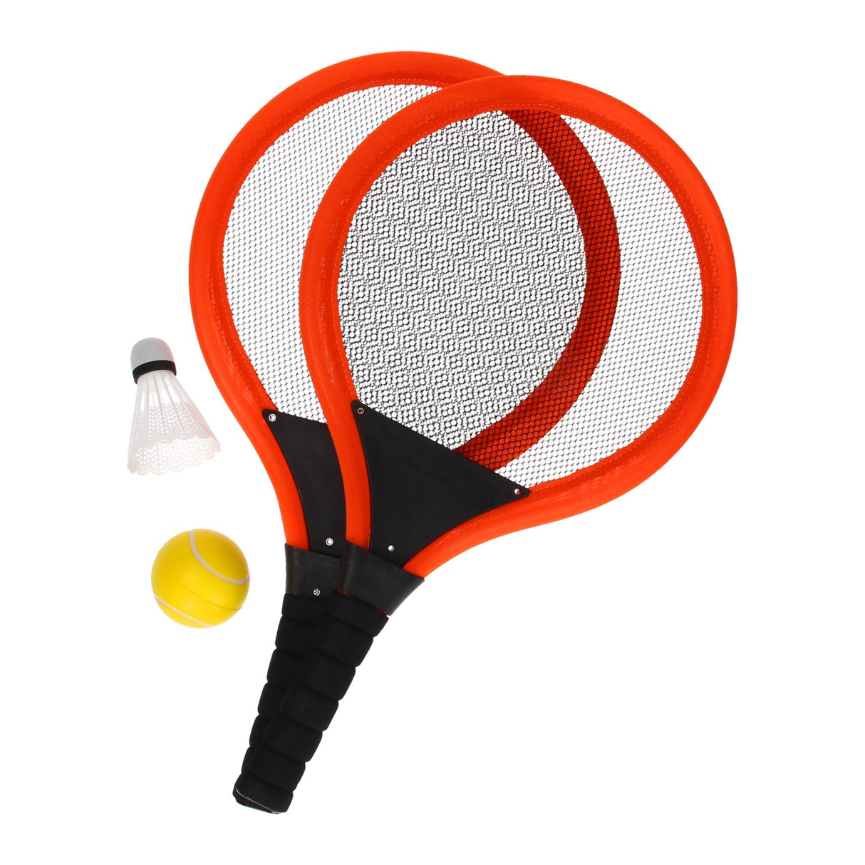 tennis set with ball and shuttle