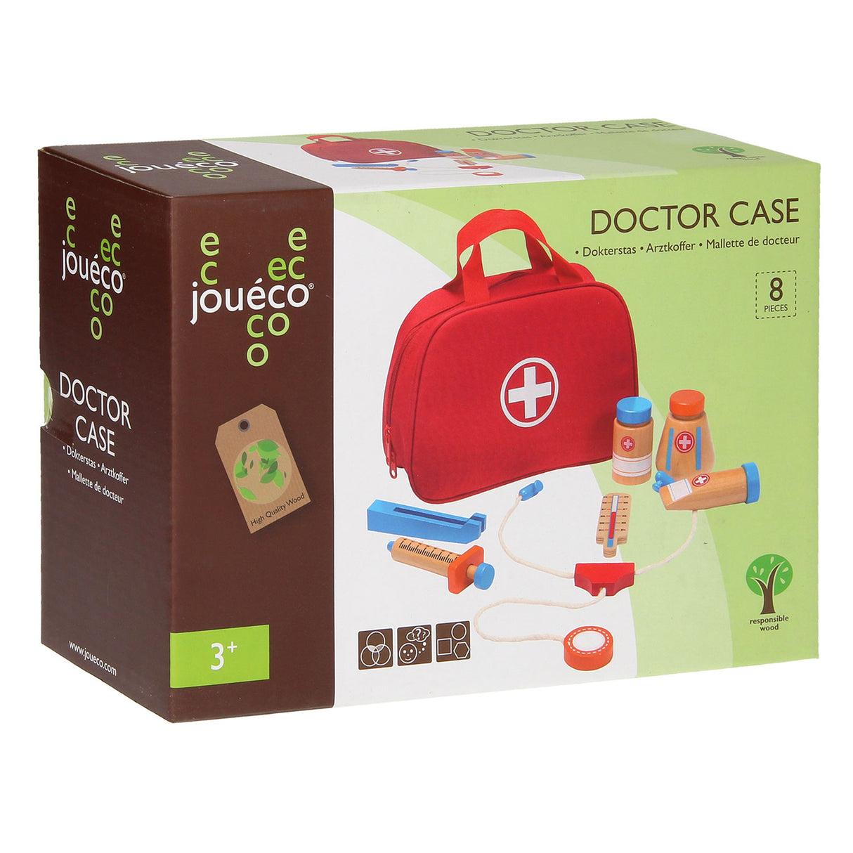 Joueco Doctor's Bag mit Accessoires, 11dlg.