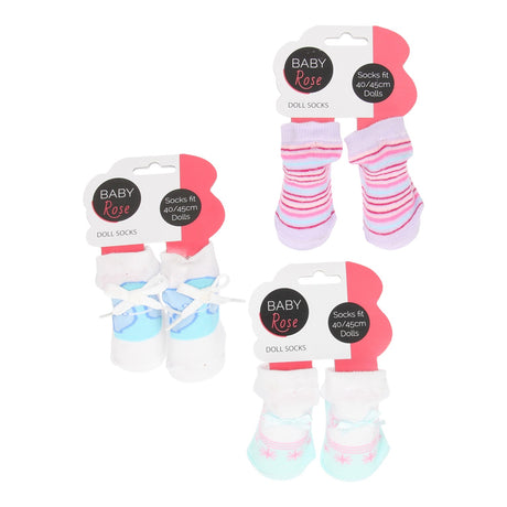 Babyrosa Puppensocken