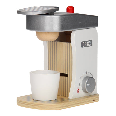 Jouéco-Kaffeemaschine aus Holz mit Zubehör