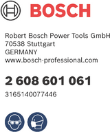 Bosch accessoires schuurplateau 125mm hard | 2608601061 - 2608601061