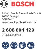 Bosch accessoires adapters 185 x 93 mm 1st - 2608601129