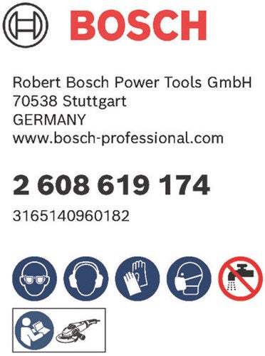 Bosch Zubehör X-Lock Fiberscheibe, 125 mm, G 80, R444, Experte für Metall – 1 Stück – 2608619174