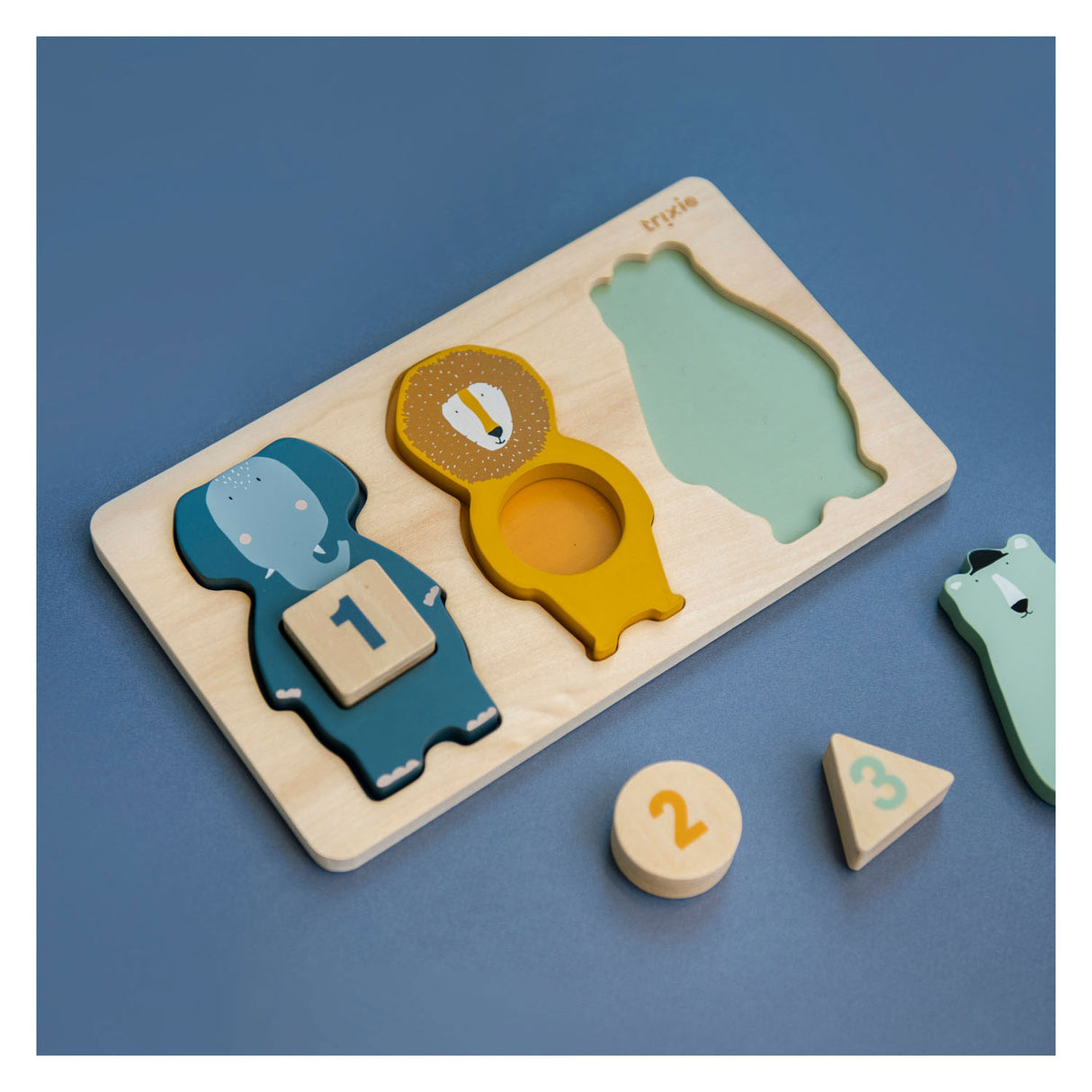 Trixie Wooden Tel Puzzle Animals, 6st.