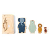 Trixie Wooden 4-Wayer Puzzle Animals, 5st.