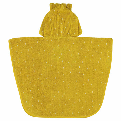 Trixie Poncho - mr. Löwe – 100 % Bio-Baumwolle – Kinder-Badeumhang mit Kapuze – mit schönen Details