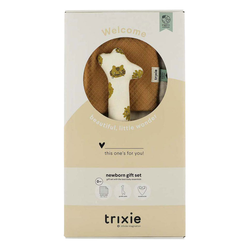 Trixie Geschenkbox für Neugeborene M – Glücksleopard