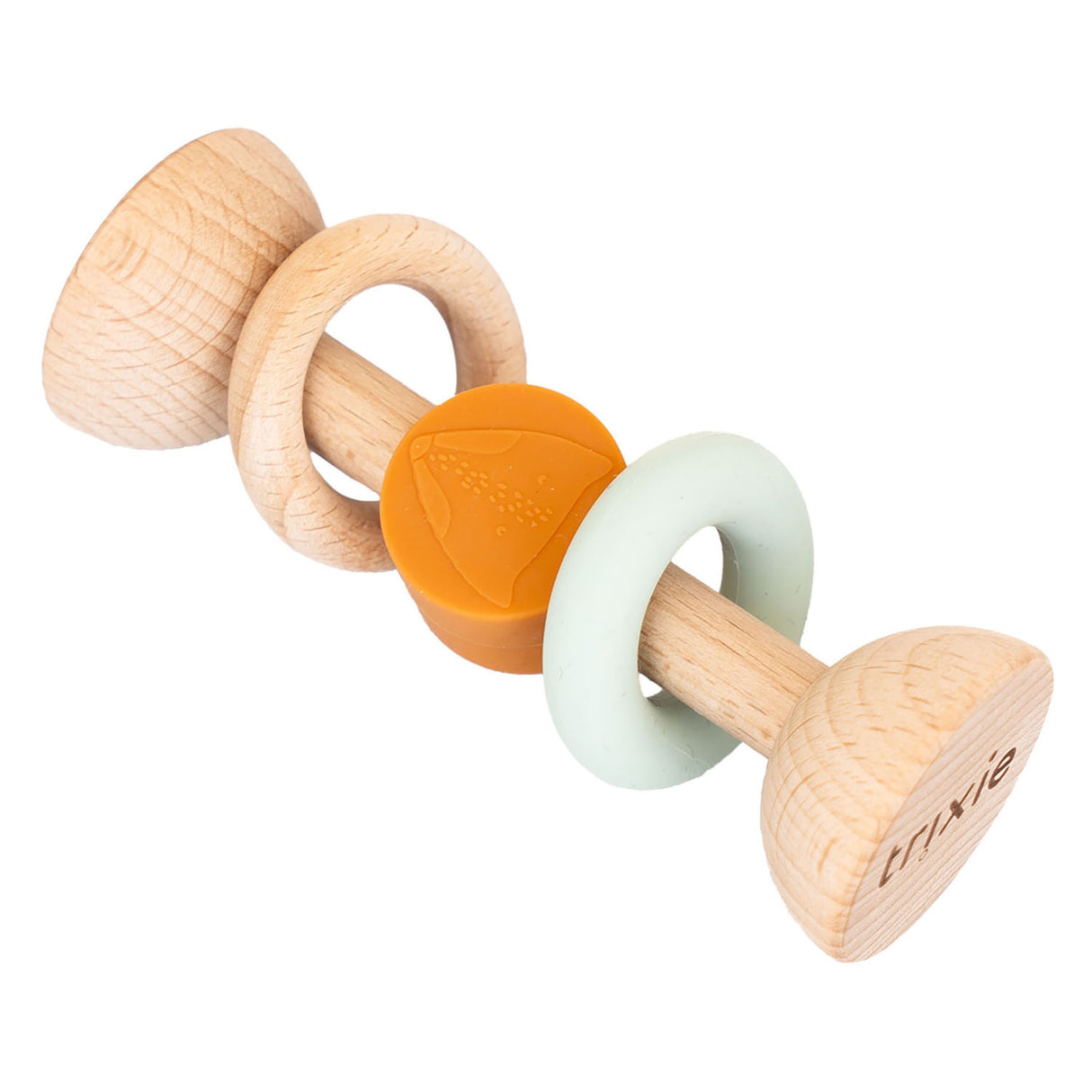 Trixie Wood Silicone Rattle - Herr.