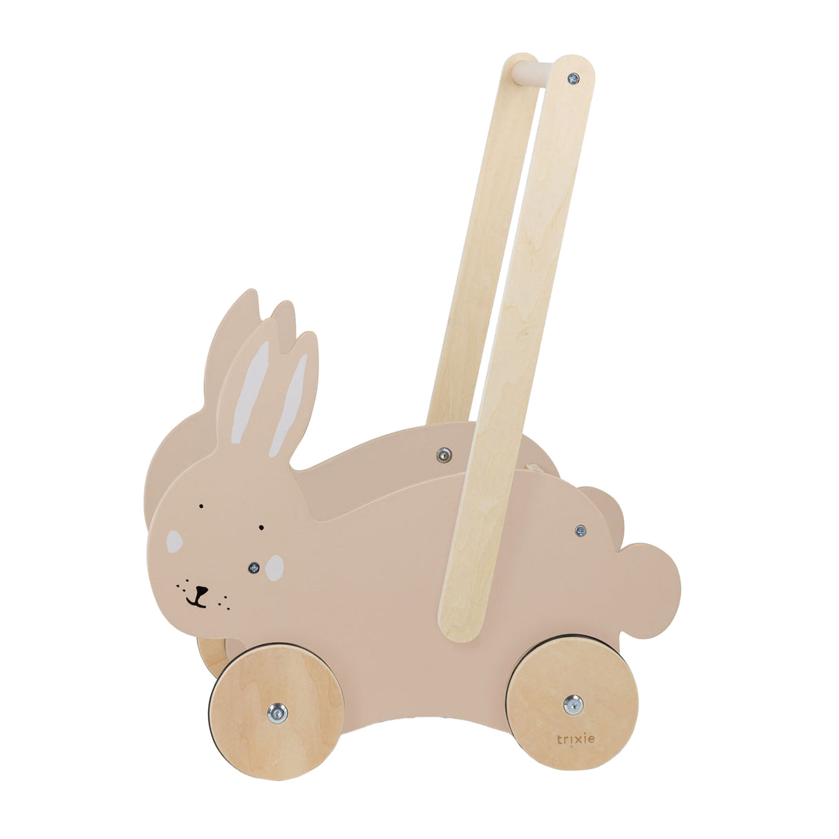 Trixie Gehhilfe aus Holz - Mrs. Hase - Lauflernhilfe - Kinderspielzeug - Laufwagen ab 1,5 Jahren - für Jungen und Mädchen - fsc