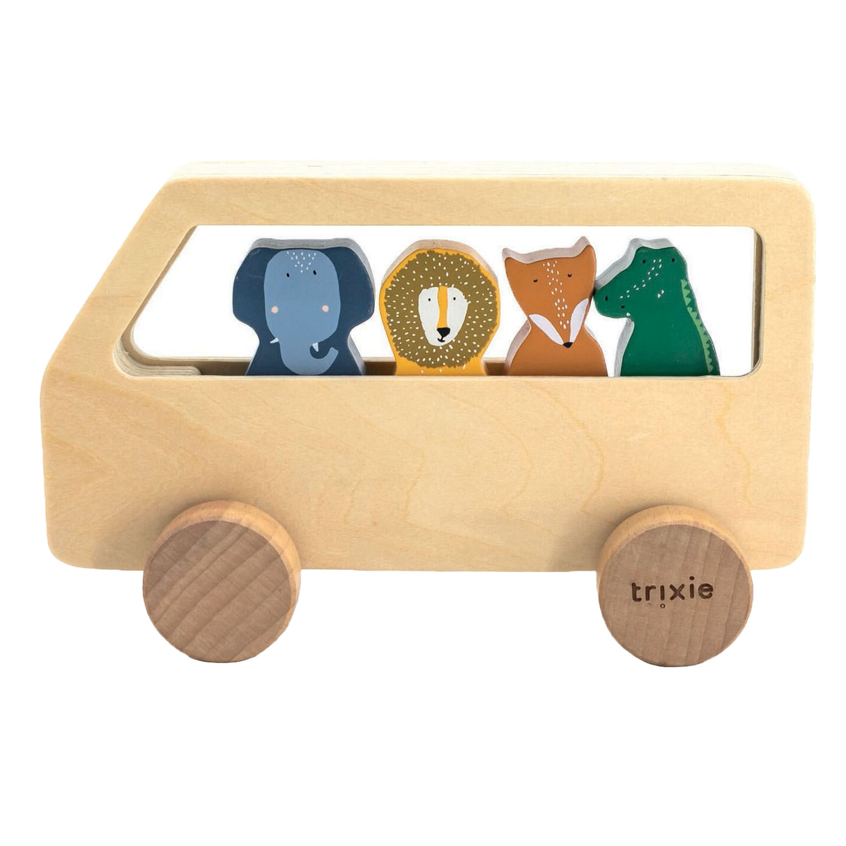 Trixie Wooden Animal Bus, 5dlg.