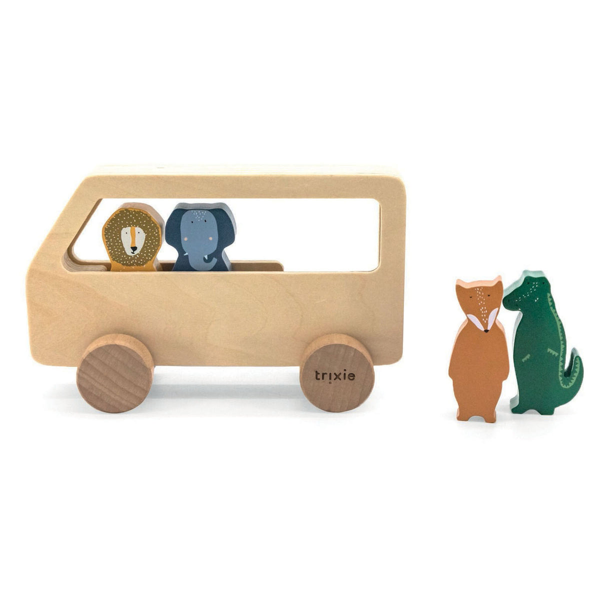 Trixie Wooden Animal Bus, 5dlg.