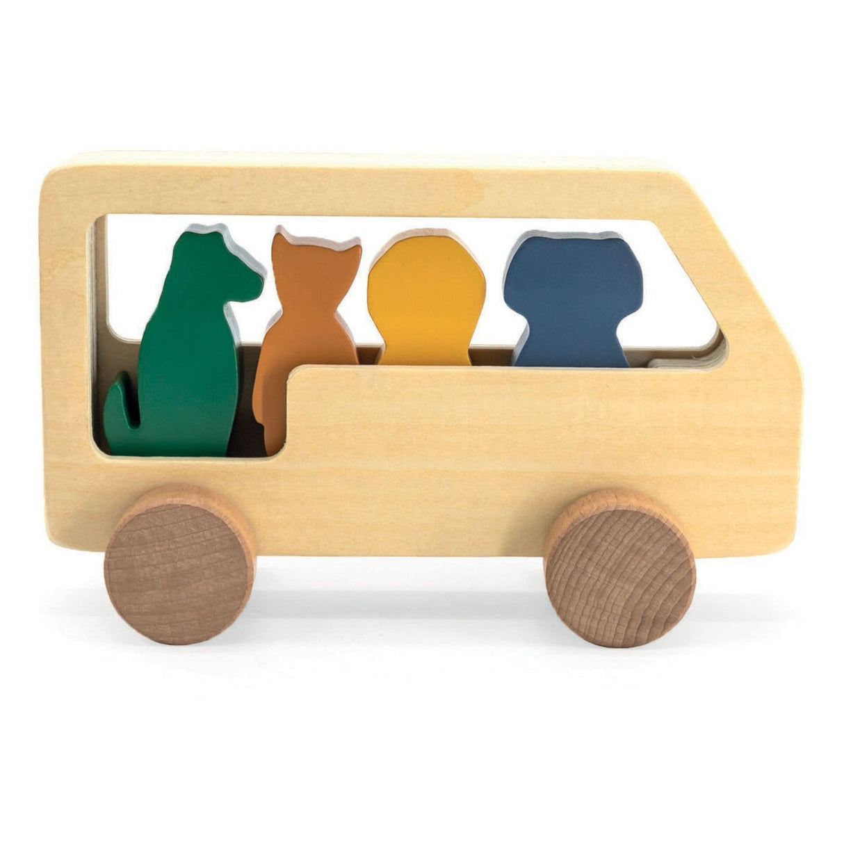 Trixie Wooden Animal Bus, 5dlg.