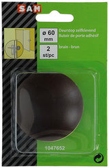 Mack 1047652 - deurstop zelfklevend bruin ø 60 mm 2 st pcs | 6 stuks