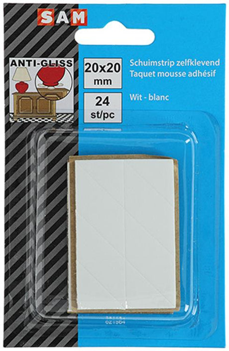 Mack 1047676 - schuimstrip zelfklevend wit 20 x 20 mm 24 st pcs | 6 stuks