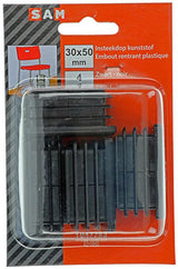 Mack 1047783 - insteekdop kunstsstof zwart 30 x 50 mm 4 st pcs | 6 stuks