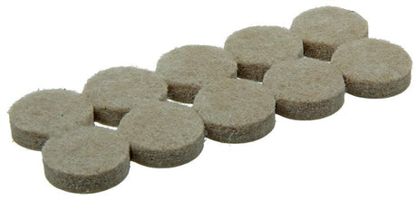 Mack 1047689 - super-vilt zelfklevend beige ø 19 mm 20 st pcs | 12 stuks