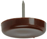 Mack 1047748 - stoelglijder nagel kunststof bruin ø 28 mm 4 st pcs | 6 stuks