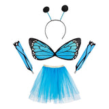 Boland Verkleidungsset Schmetterling blau