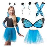 Boland Verkleidungsset Schmetterling blau